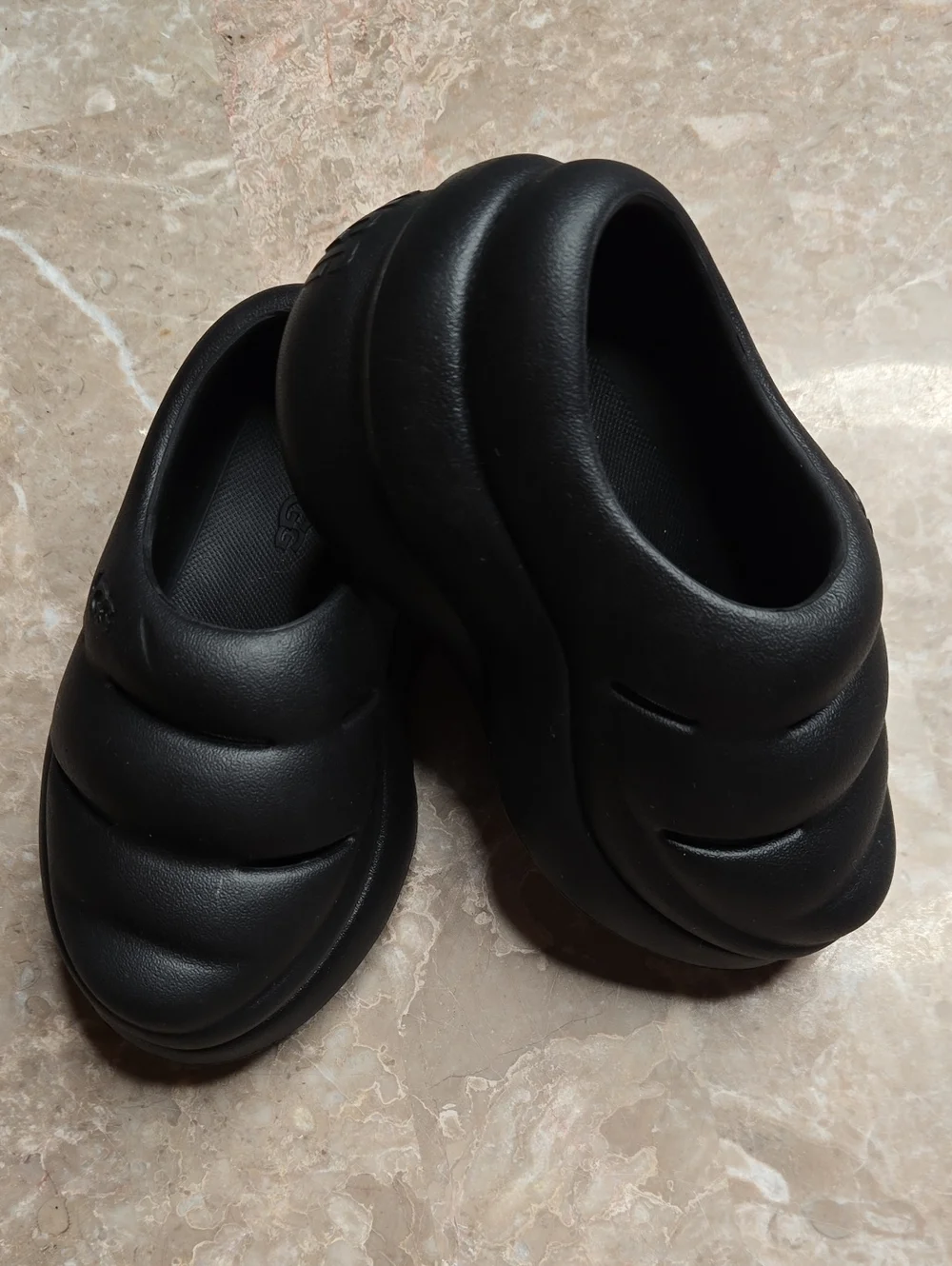 UGG Kids Black Slip-On Padded Clog